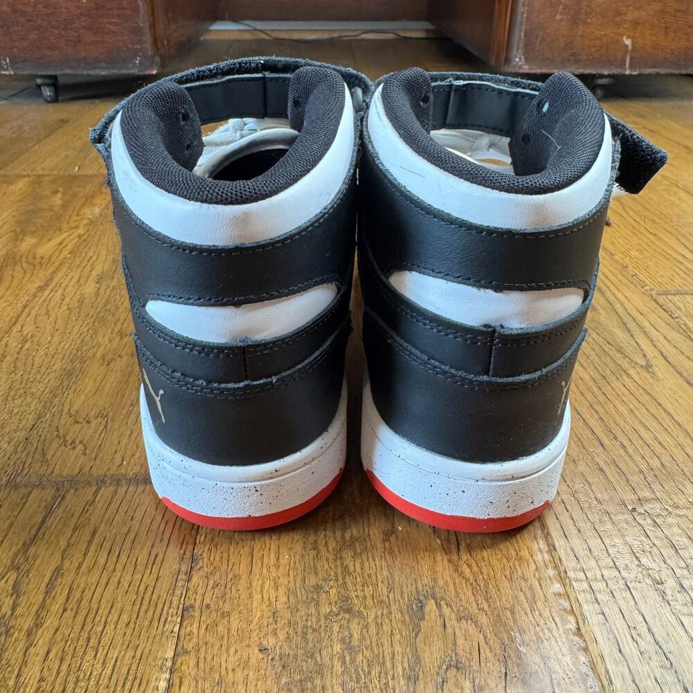 Puma RBD Rebound Game Sneaker Sz 6.5C Youth Black White Gold High Top Basketball - Picture 6 of 7